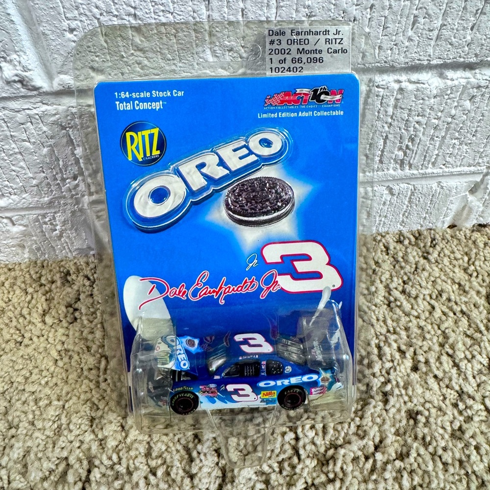 Dale Earnhardt Junior number three Oreo/Ritz 2 2002 Montecarlo NASCAR matchbox